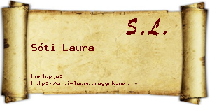 Sóti Laura névjegykártya