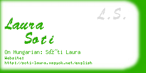 laura soti business card